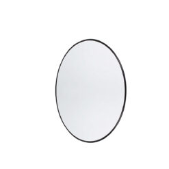 Musta raamiga ümmargune peegel, 80cm, MUUBS bränd Eestis