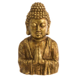 BUDDHA 49cm Palvetav Buddha kuju, kuldne. Mõõdud: 28,00 x 20,00 x 49,00
